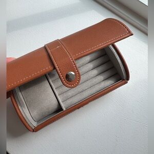 Pottery barn Vegan Leather Travel Watch & Jewelry Organizer